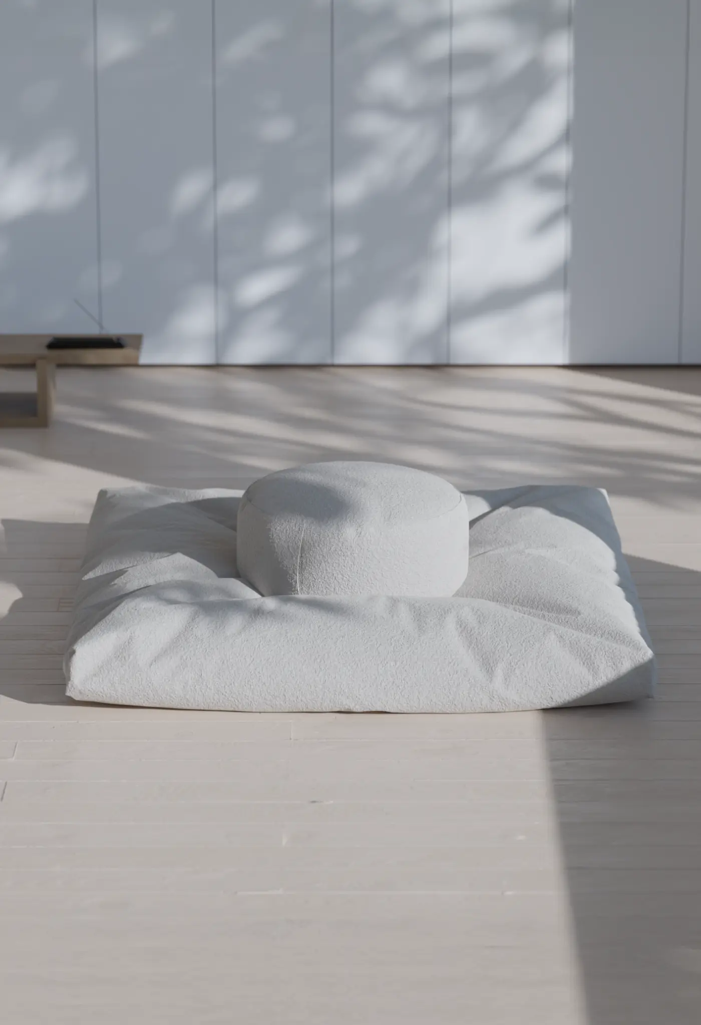 The Bouclé Meditation Cushion & Mat Set