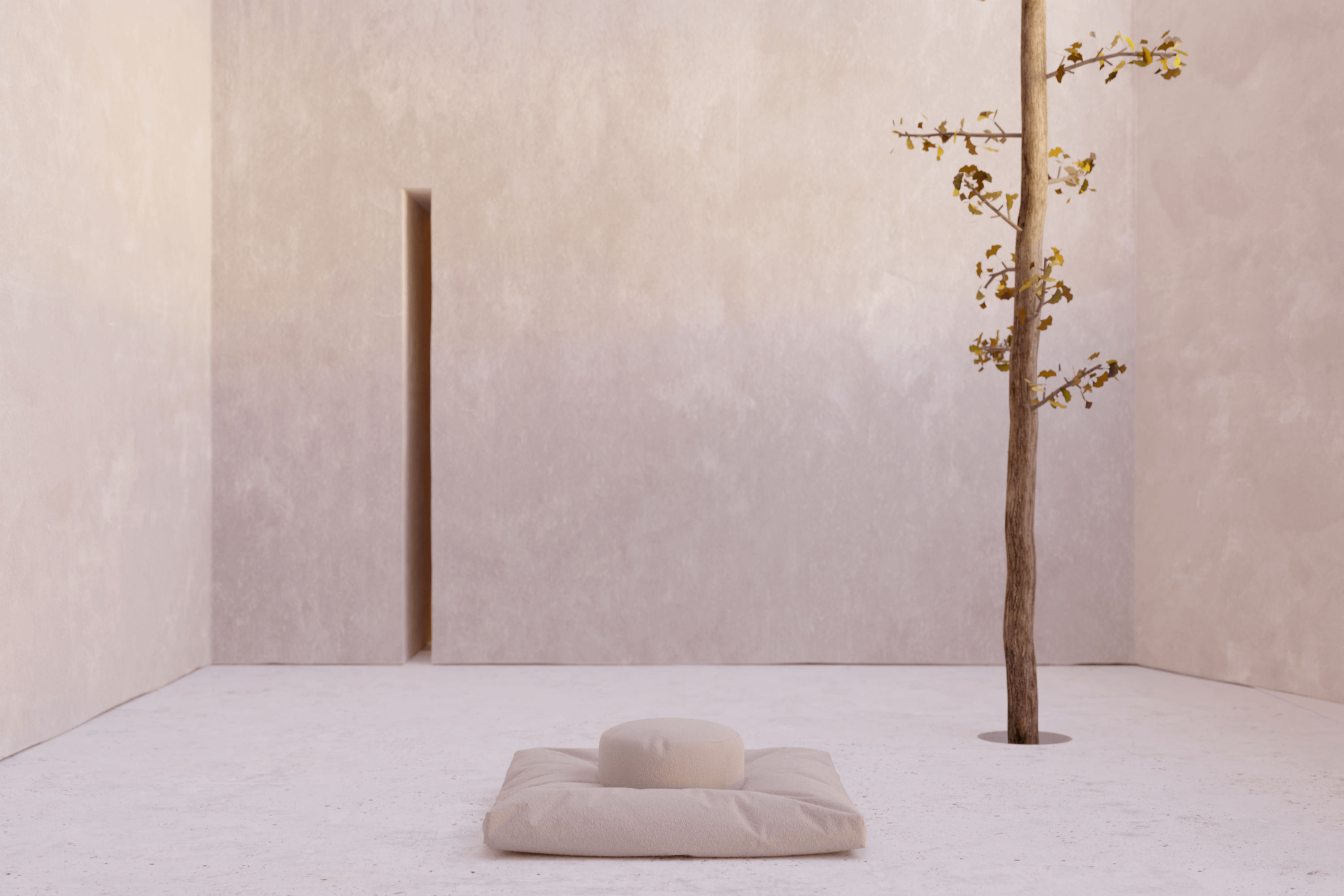 The Bouclé Meditation Cushion & Mat Set