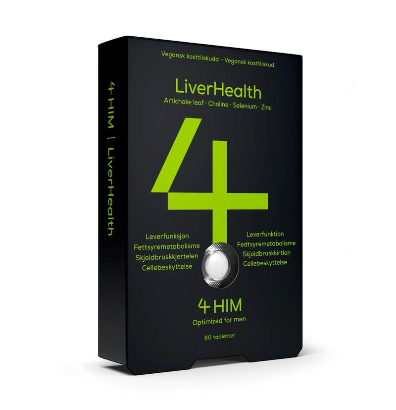En æske med kosttilskuddet 4HIM LiverHealth