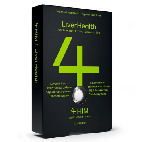 En æske med kosttilskuddet 4HIM LiverHealth