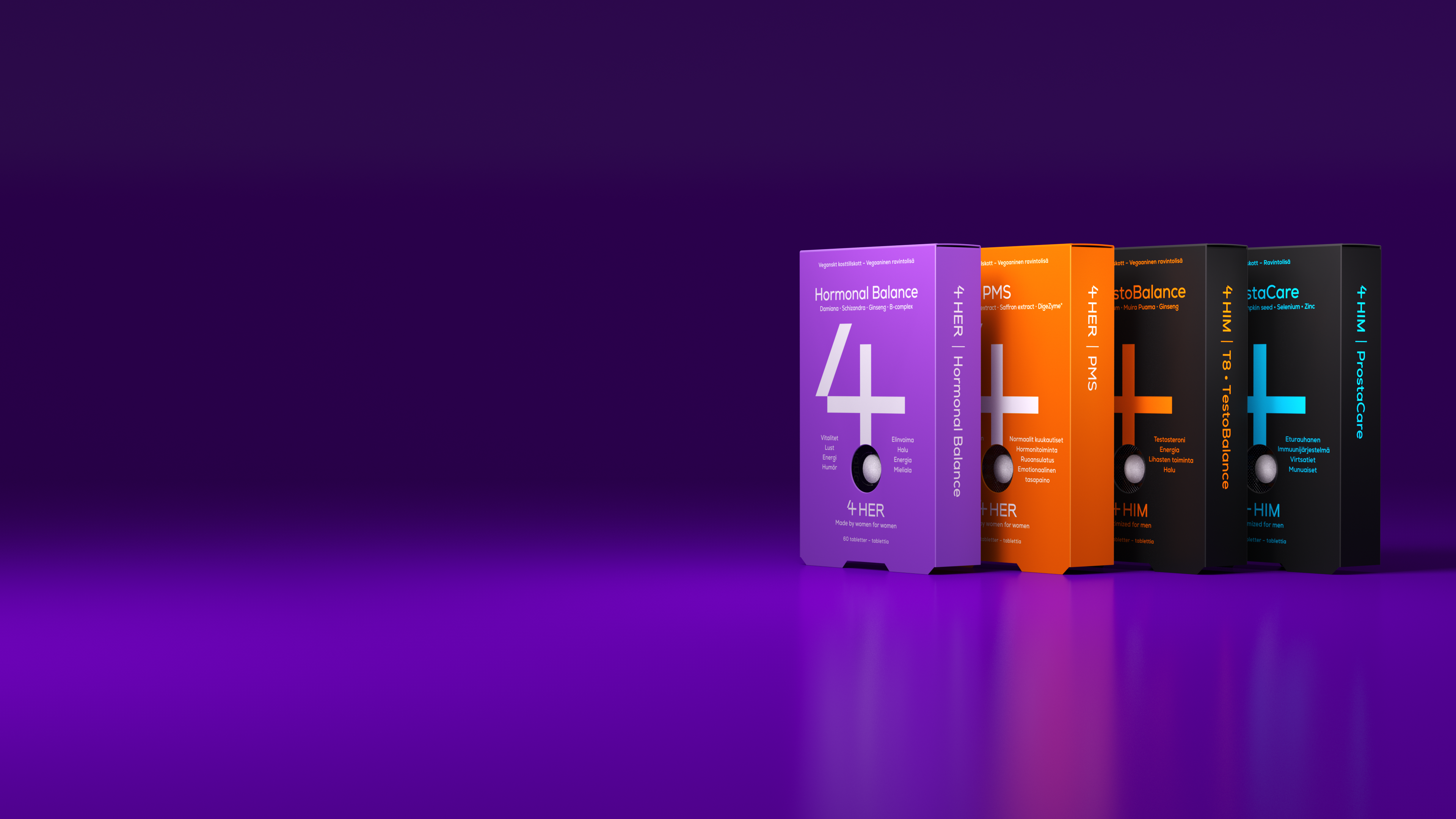 4HIM & 4HER Kosttilskudd for kvinner & menn