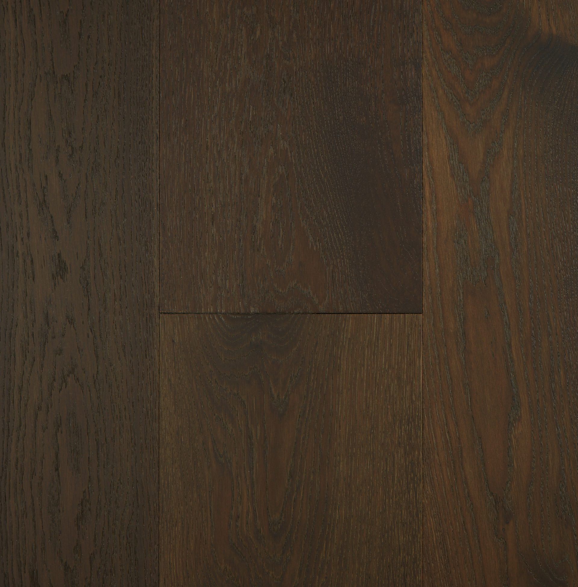Wide Plank Copper Brown engineered European oak wide plank flooring sample