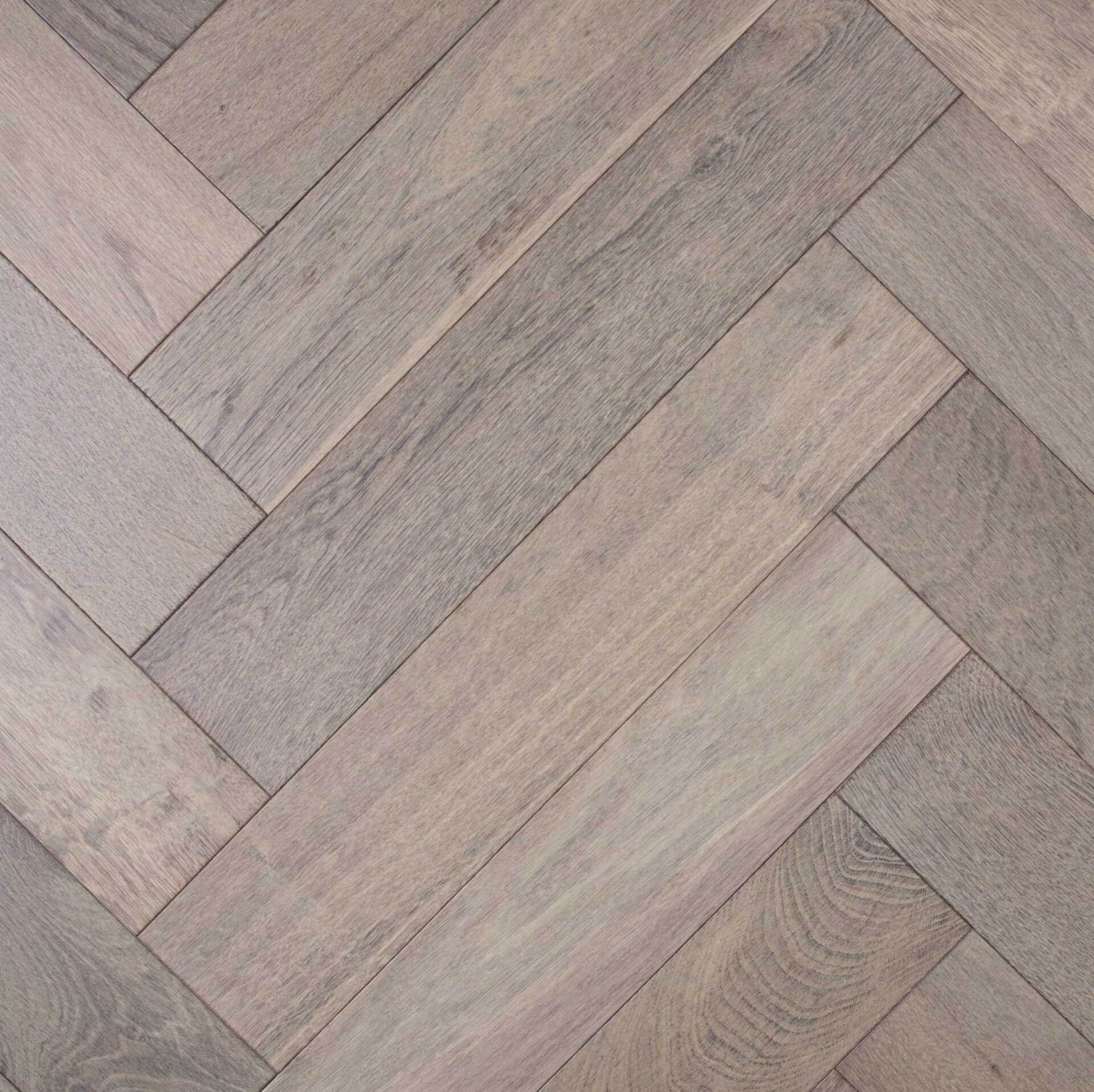 Herringbone Storm engineered European oak herringbone flooring sample