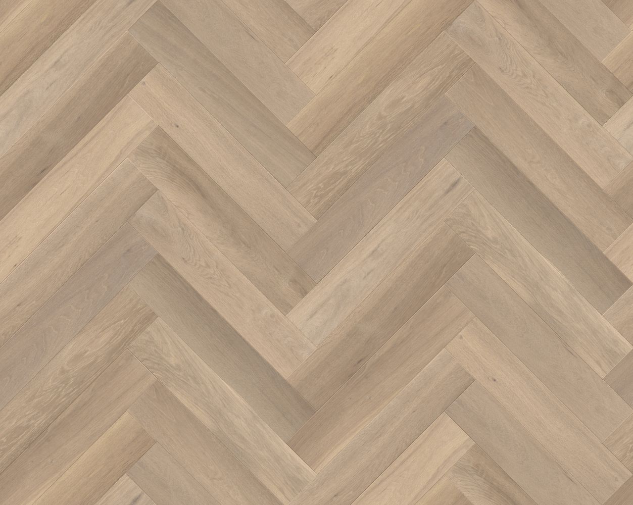 Terrace Grey Herringbone engineered european oak flooring colour and grain sample.