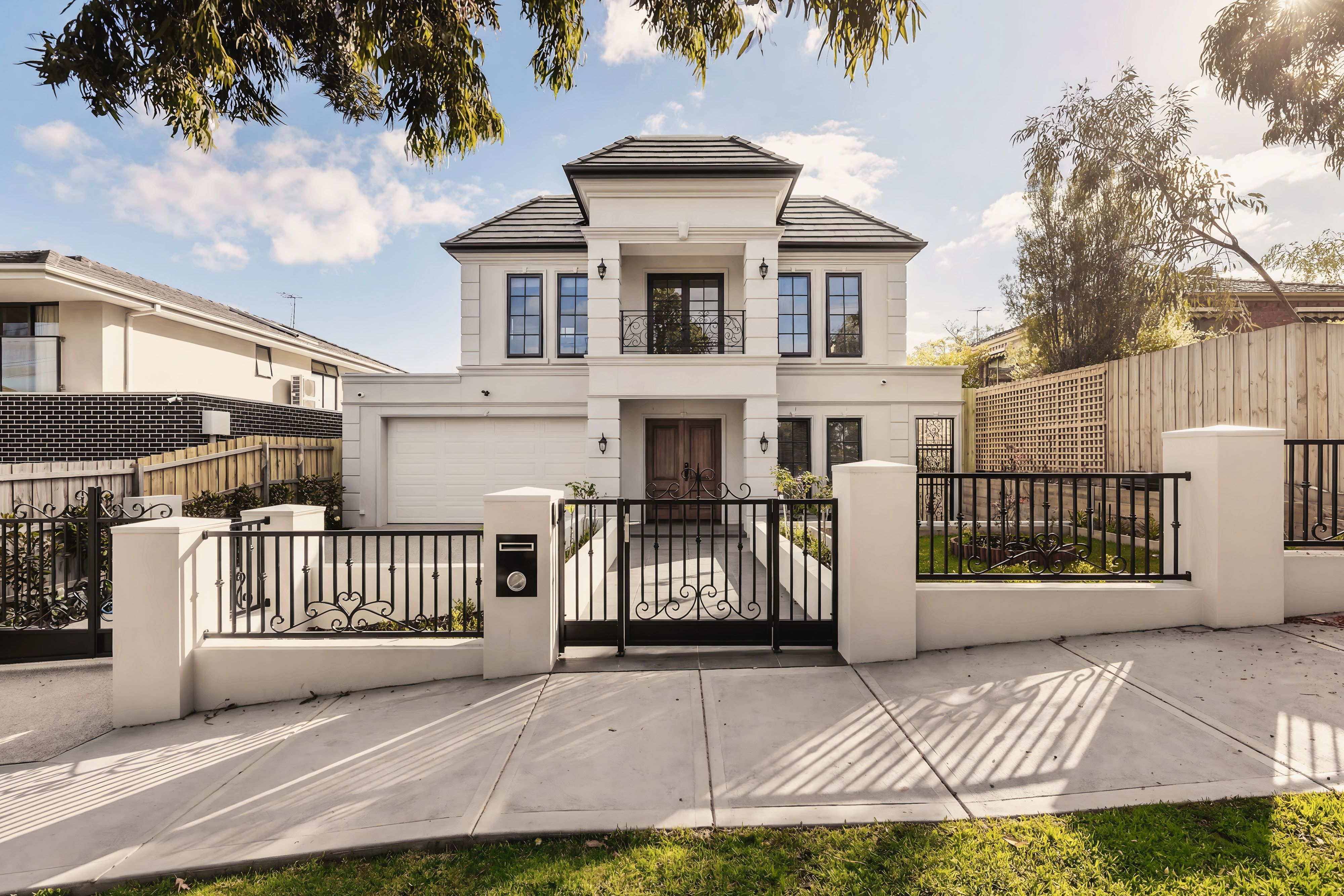 Exterior of the completed residential project in Balwyn.