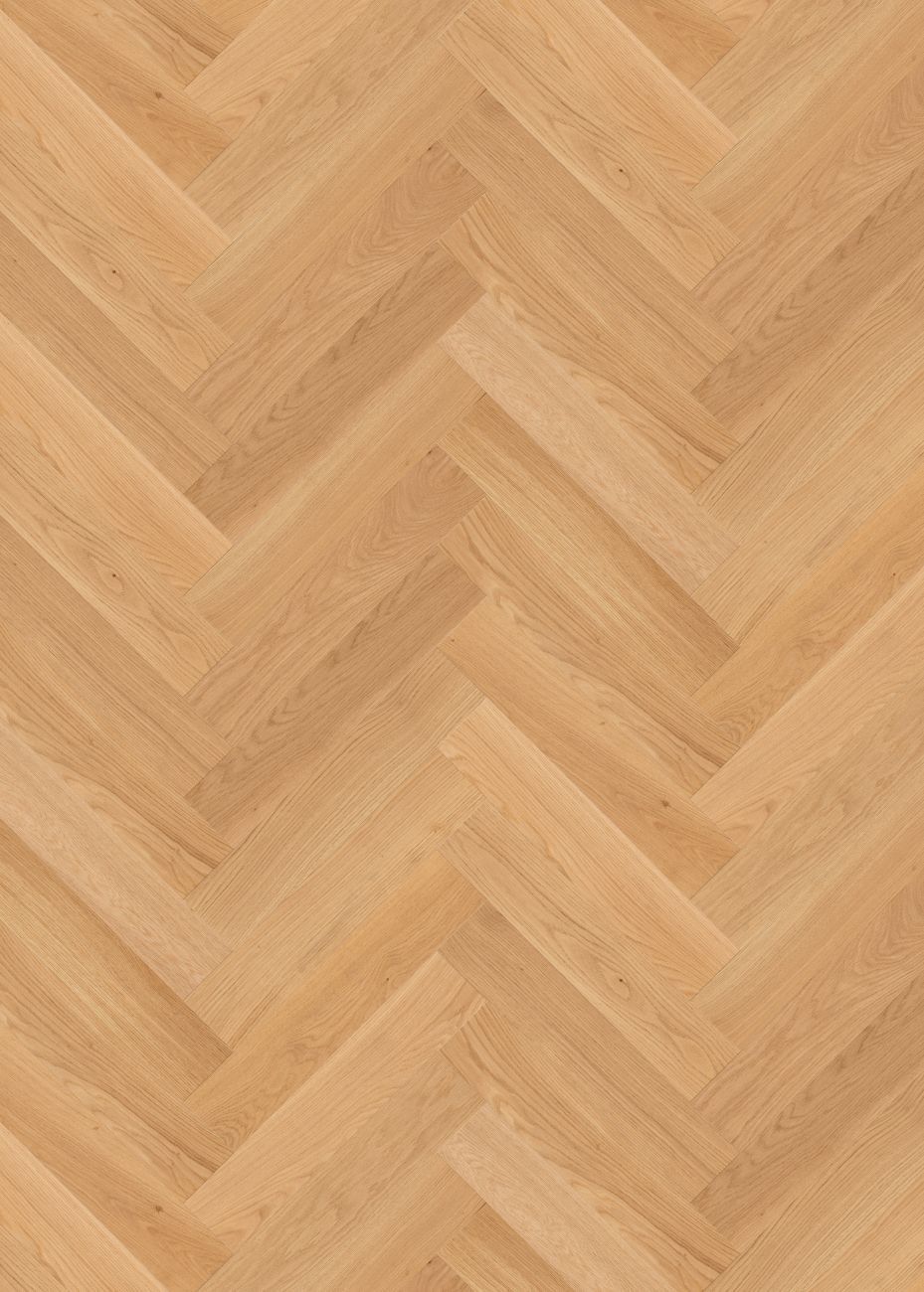 Maison Beige Herringbone engineered european oak flooring colour and grain sample.
