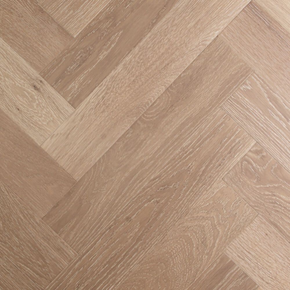 Herringbone Riesling engineered European oak herringbone flooring sample