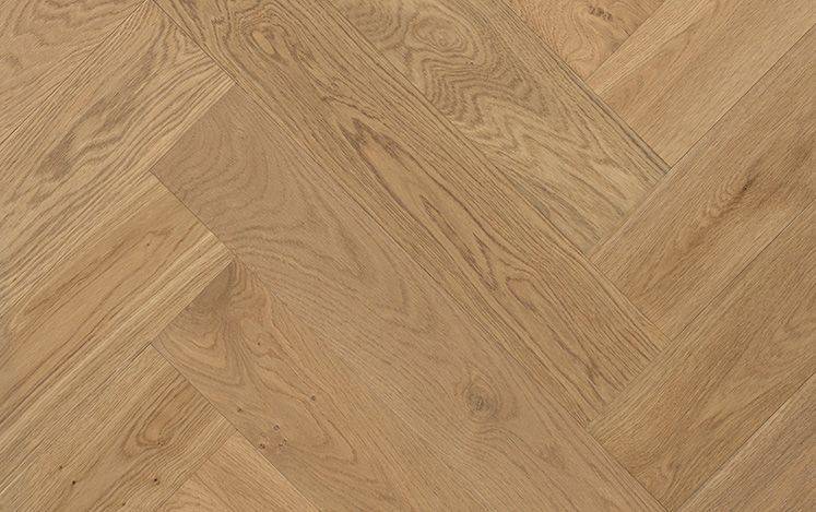 Herringbone Balinese Oak 750mm engineered European oak flooring board detail