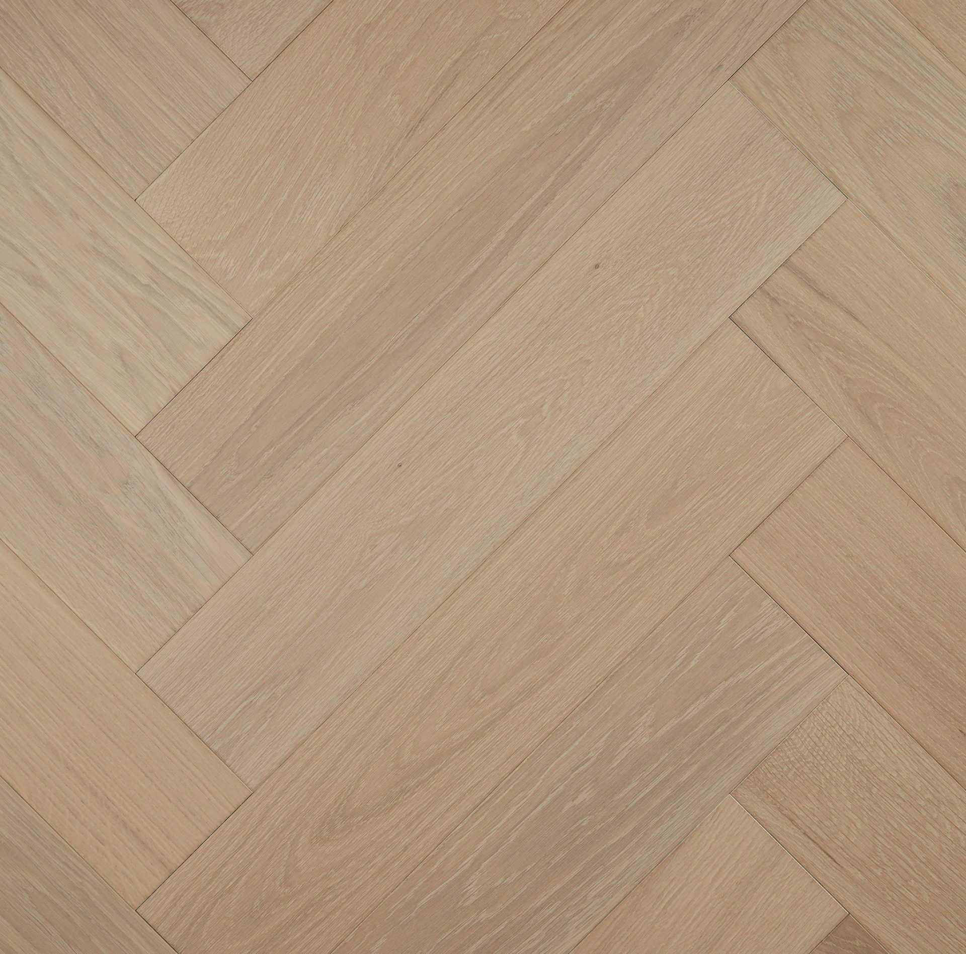 Herringbone Beacon Cove engineered European Oak flooring colour and grain sample.