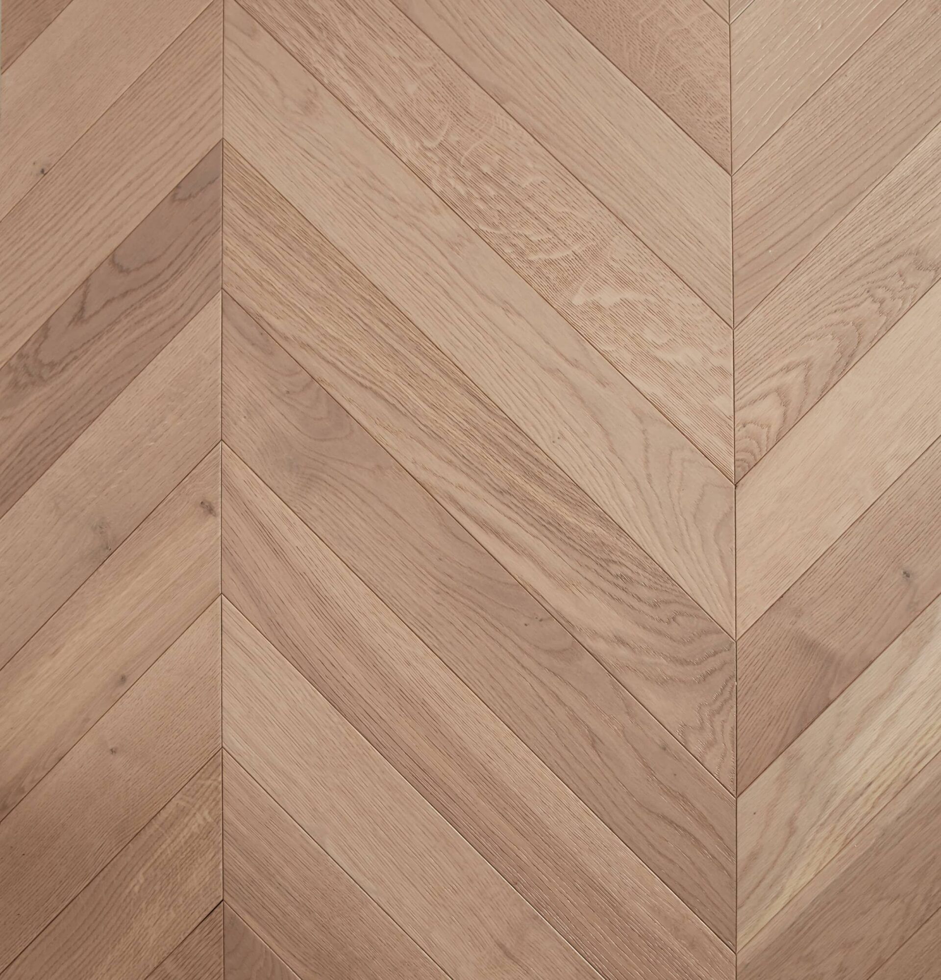 Chevron Champagne engineered European oak chevron flooring sample