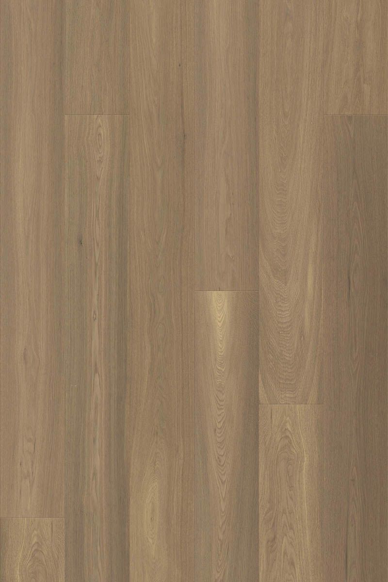 Tan Brown Prime 190mm Plank engineered european oak flooring colour and grain sample.