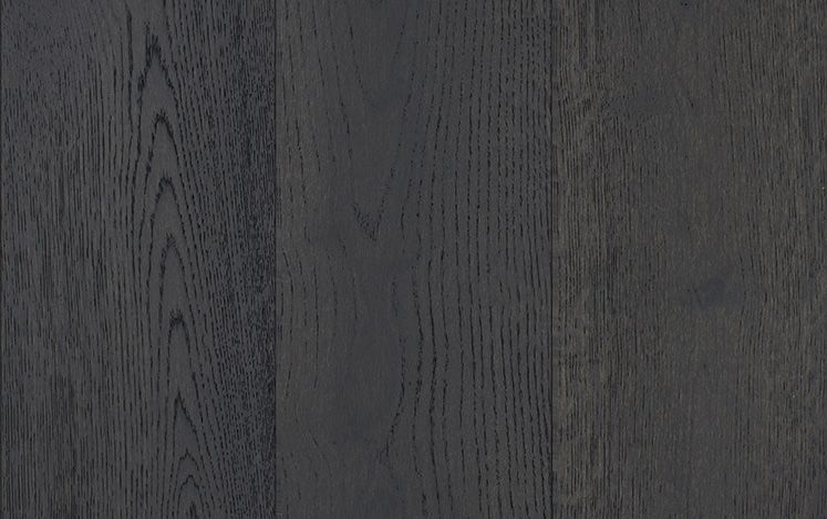 Wide Plank Black Opal 14.5mm engineered European oak flooring board detail