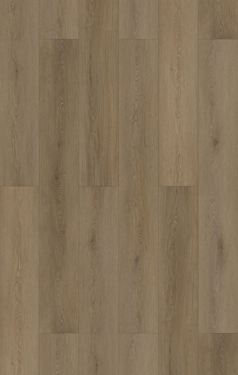 Laminate Kensington Brown 12mm flooring colour and grain swatch.
