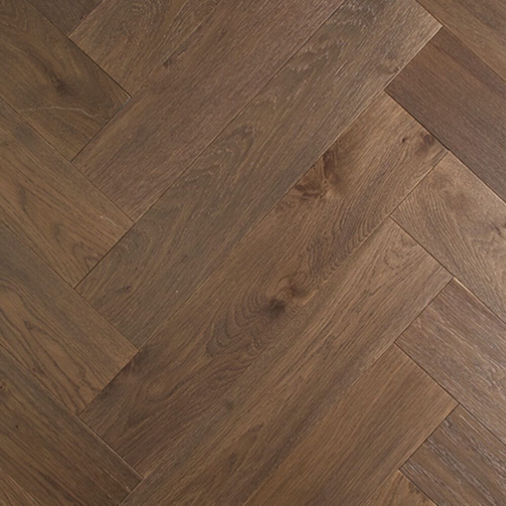 Herringbone Vintage engineered European oak herringbone flooring sample