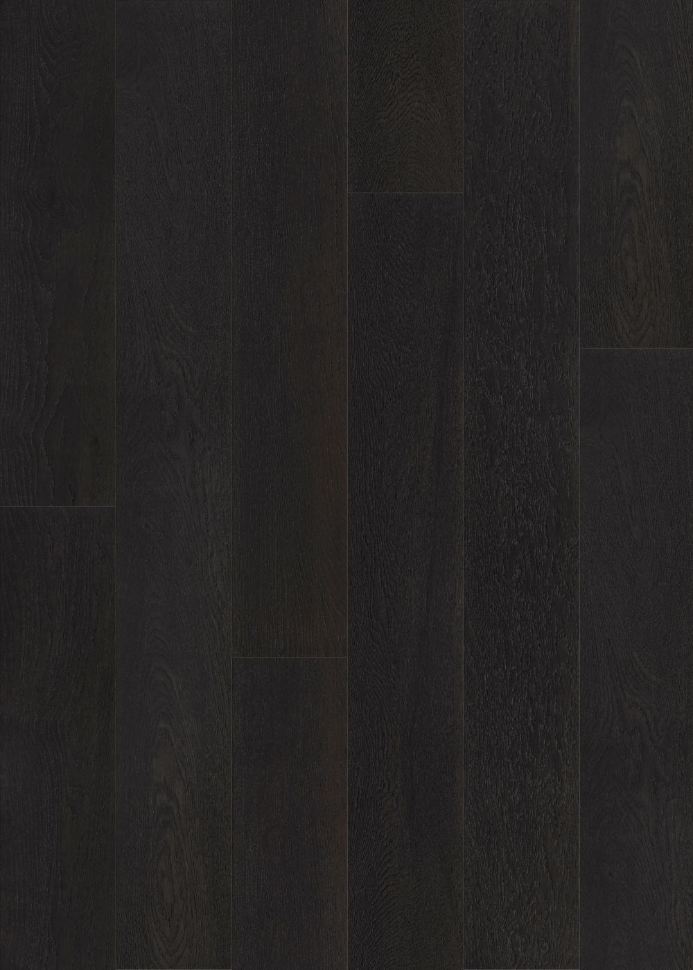 Charred Oak engineered european oak flooring colour and grain sample.