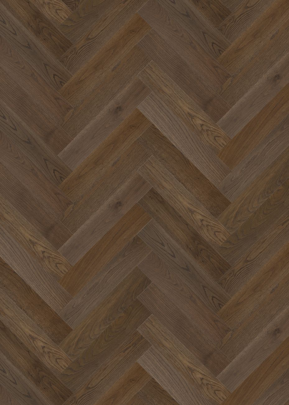 Emberwood Herringbone engineered european oak flooring colour and grain sample.