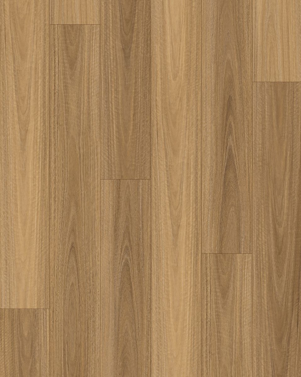 Laminate Rustic Spotted Gum 12mm flooring colour and grain swatch.