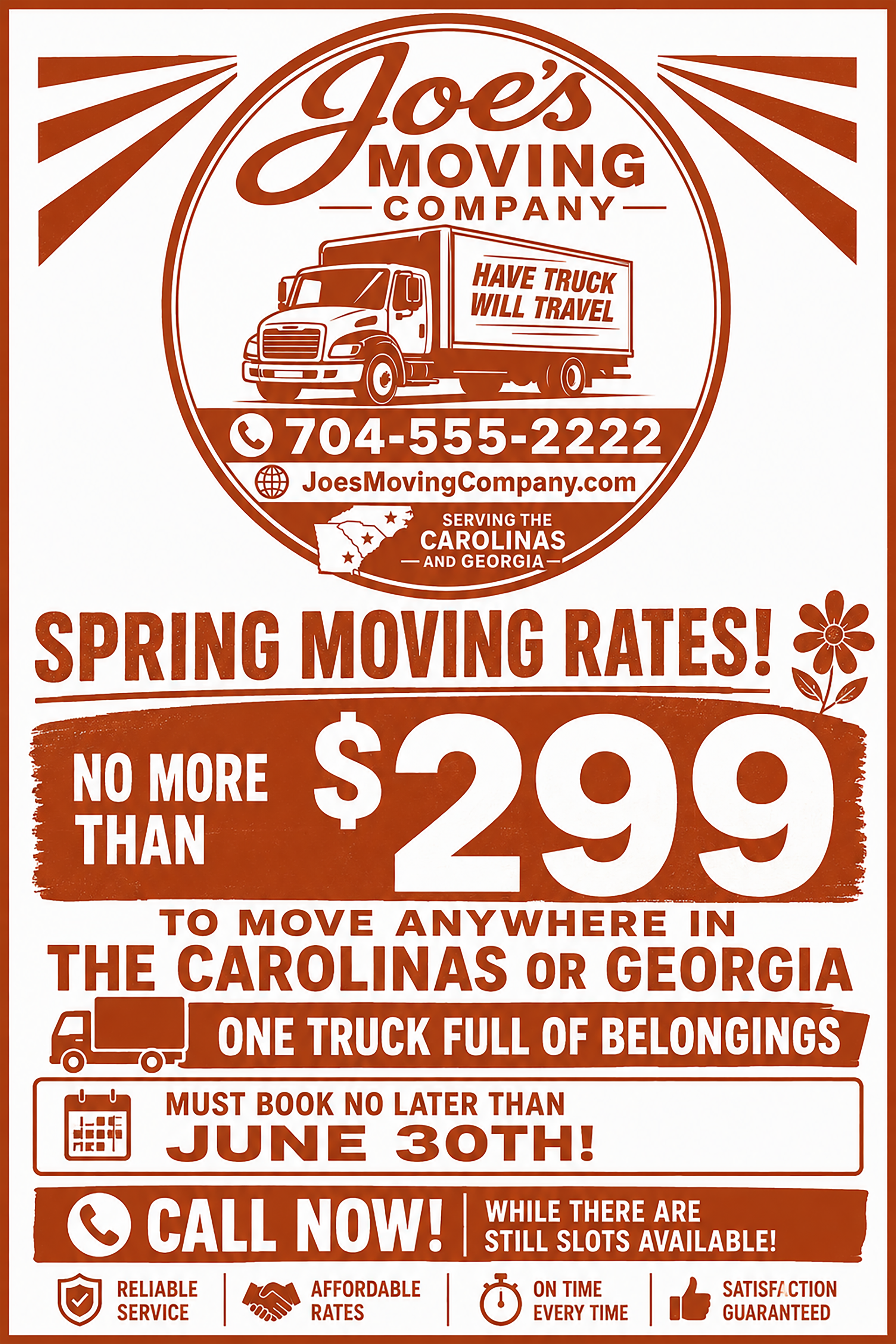 Flyer layout design