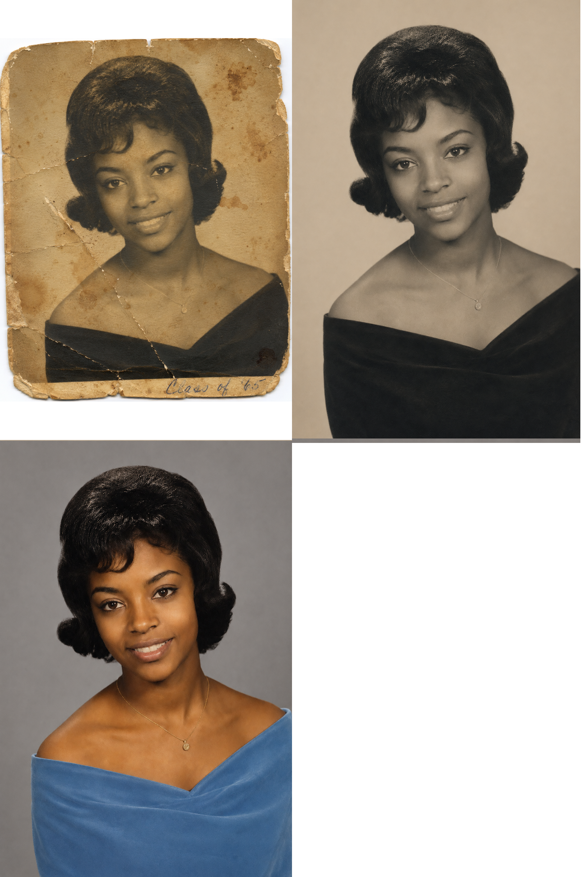 Restored portrait image