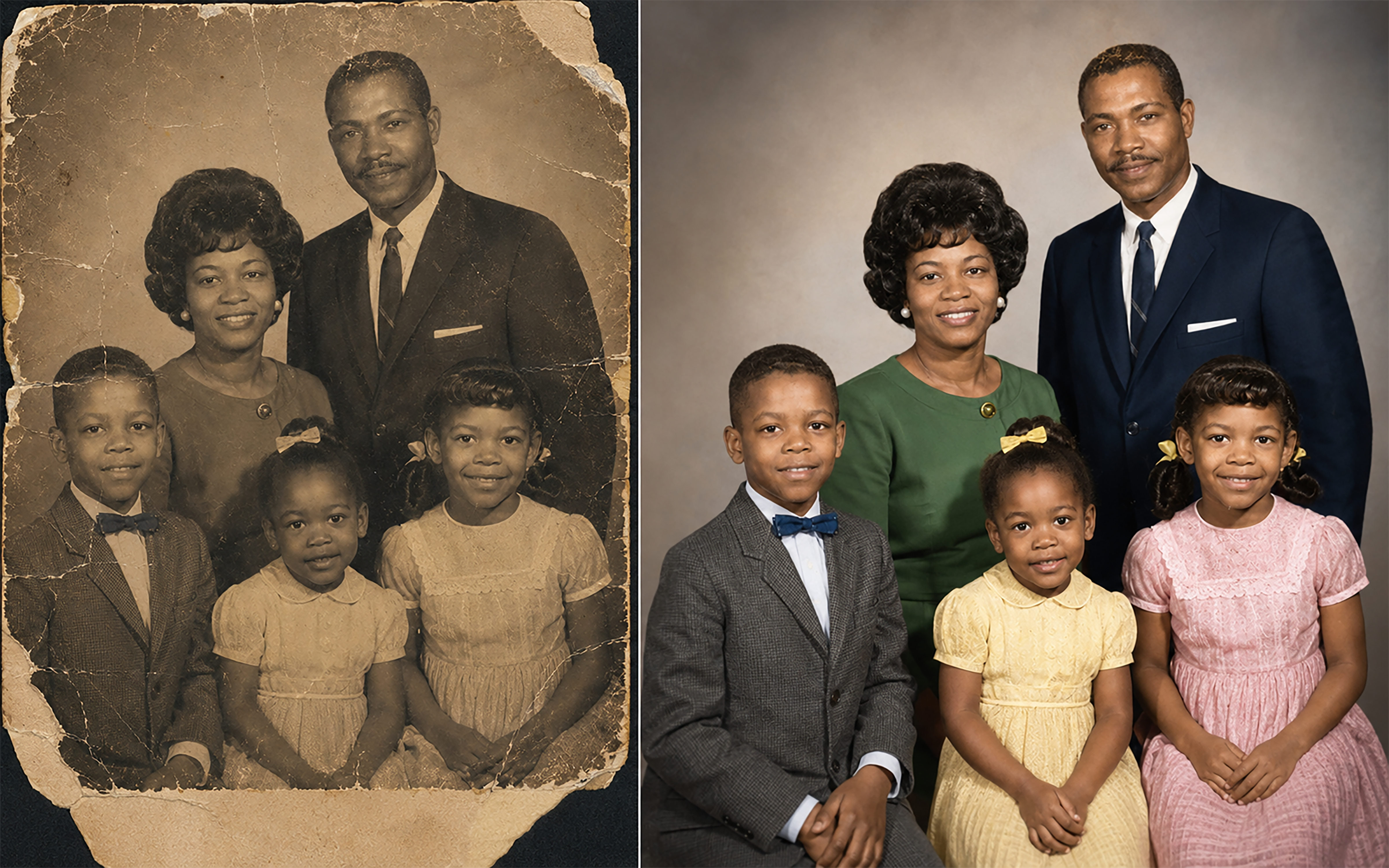 Photo restoration sample