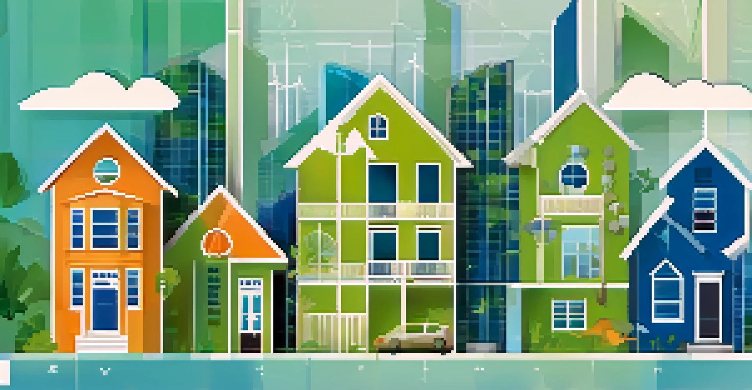 An infographic showing various factors that influence rental market trends, including location and economic conditions.