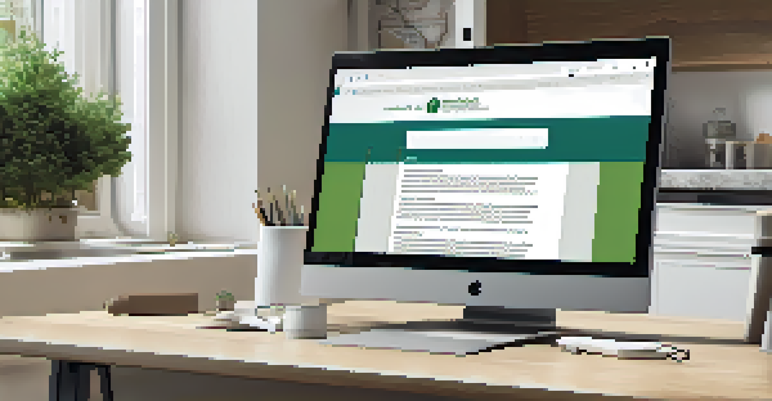 A computer screen showing a visually appealing real estate email marketing campaign.