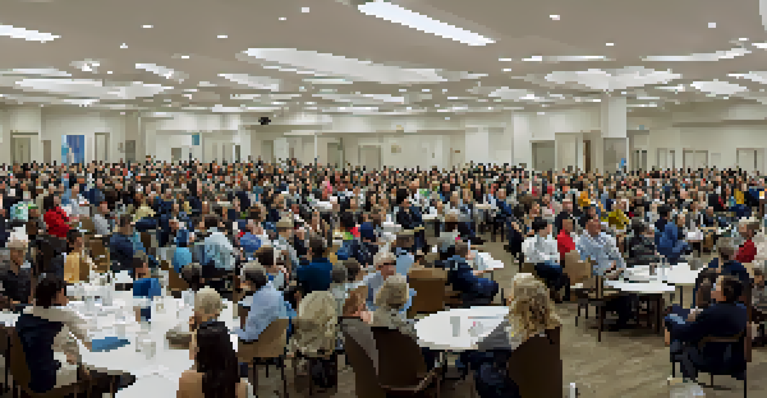 Residents participating in a town hall meeting, discussing community policies in an open setting.