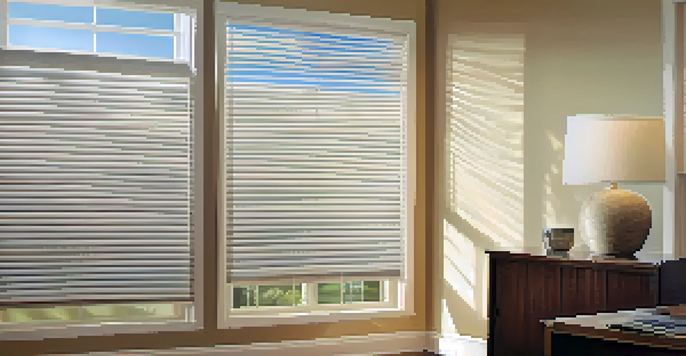 A clean HVAC air filter in a bright home setting, highlighting its texture and cleanliness.