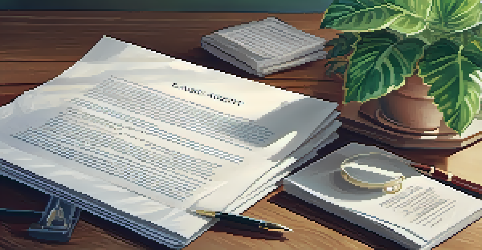 A close-up of a lease agreement document on a wooden table with a pen and a potted plant, highlighting the importance of communication.