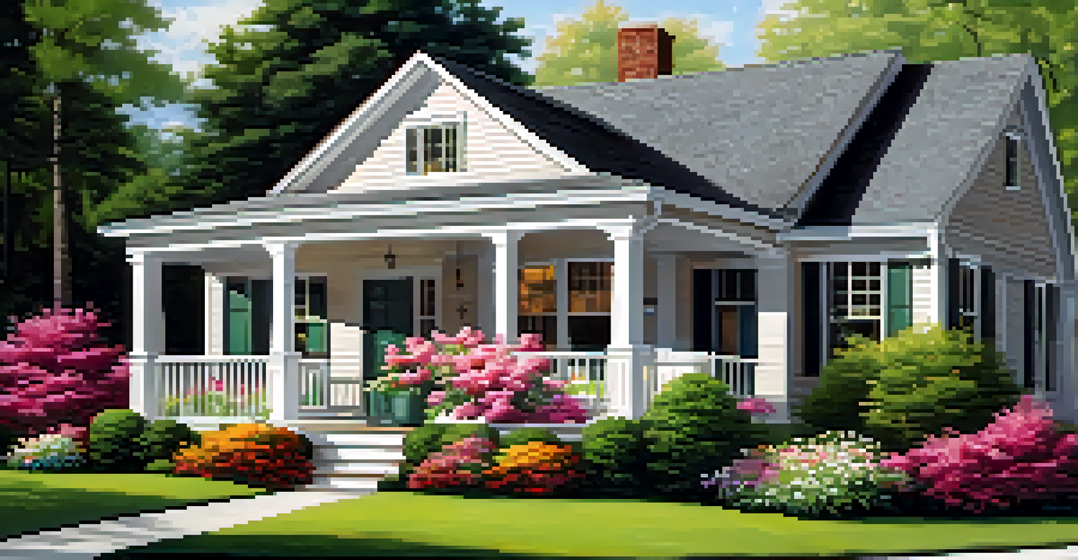 A beautifully maintained rental property with a lush lawn and vibrant flowers, showcasing excellent exterior upkeep.