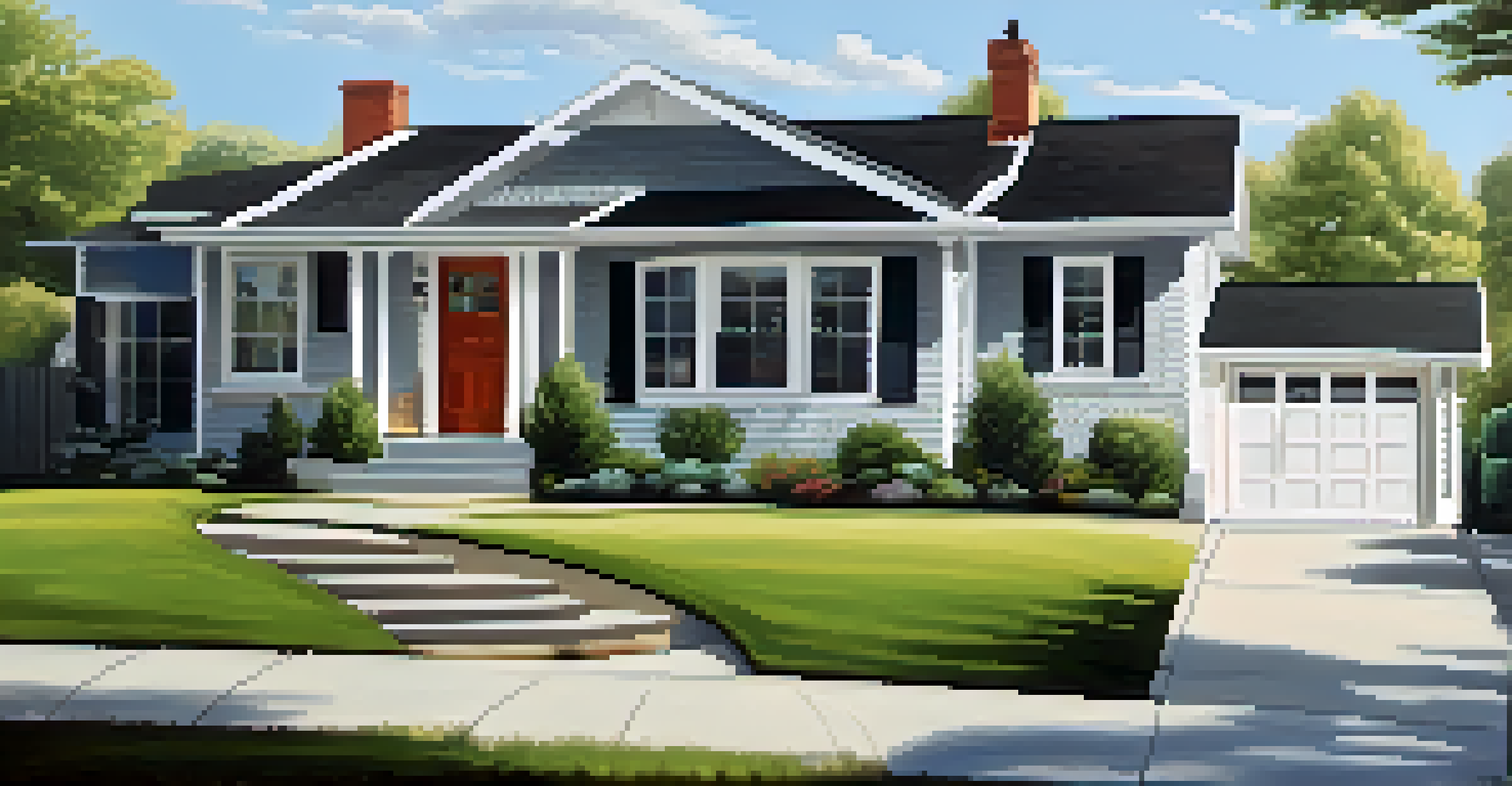 A beautifully renovated house with vibrant landscaping and an inspection certificate, representing compliance with building codes.