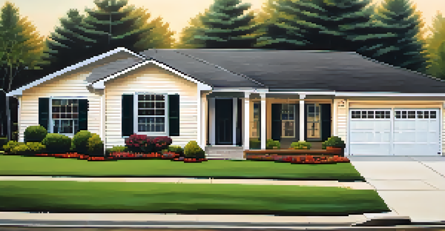 A close-up of a well-maintained home showcasing a new roof and modern kitchen appliances.