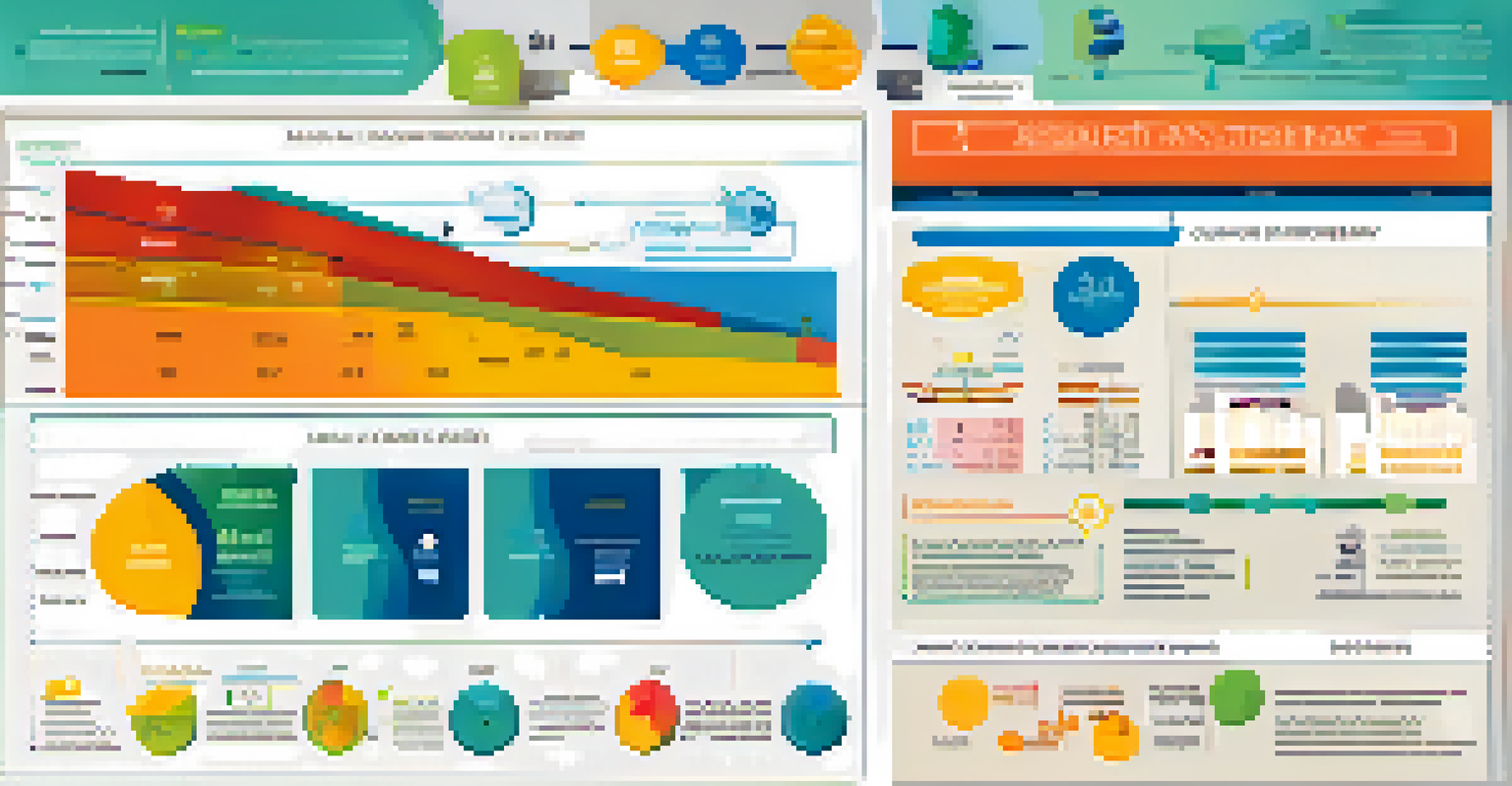 An infographic displaying key components of HOA financial statements including balance sheet, income statement, and cash flow statement.