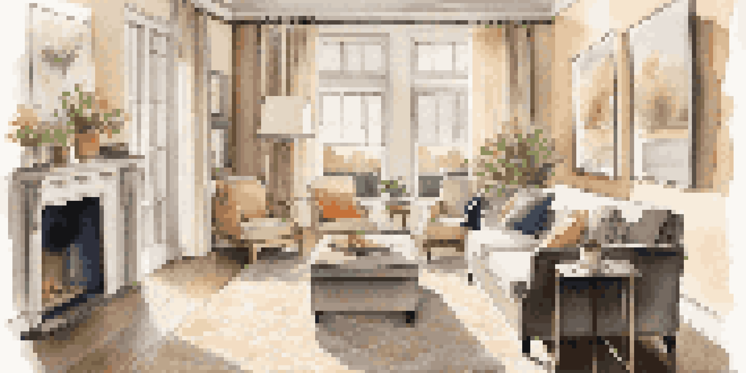 A spacious living room designed for accessibility, featuring wide doorways, a non-slip rug, and comfortable seating with armrests. Natural light comes through large windows.