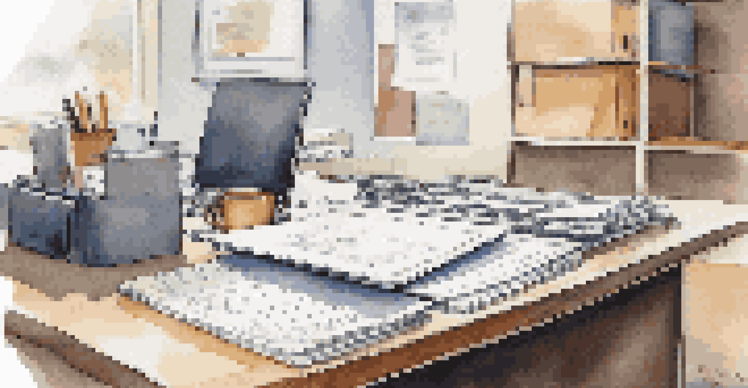 An organized folder with documents on a desk in a bright office setting.