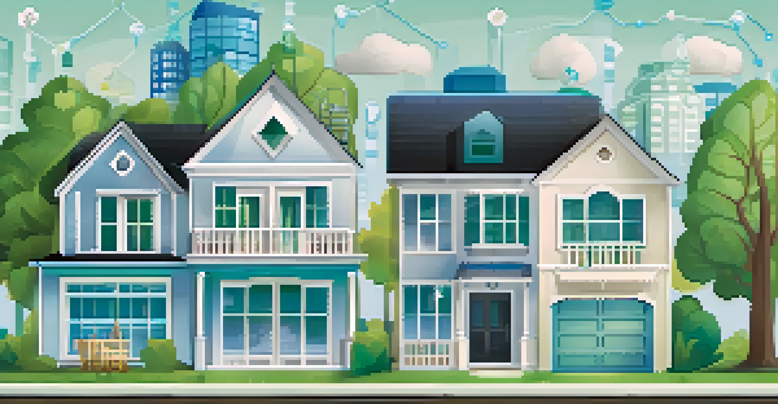 An infographic illustrating property value assessment methods with icons and a professional color scheme.