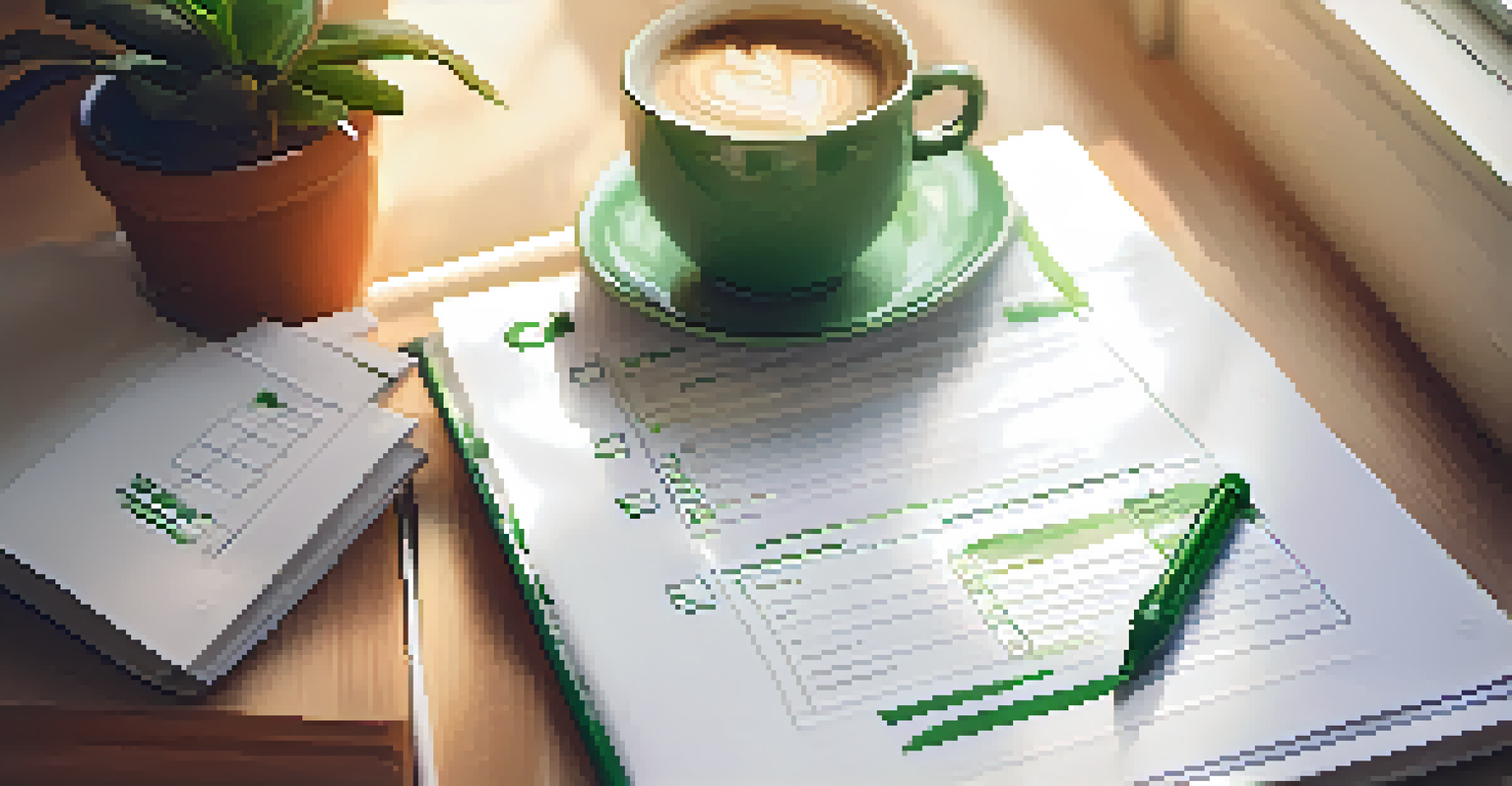 A maintenance checklist with checkboxes filled in, set in a cozy apartment.