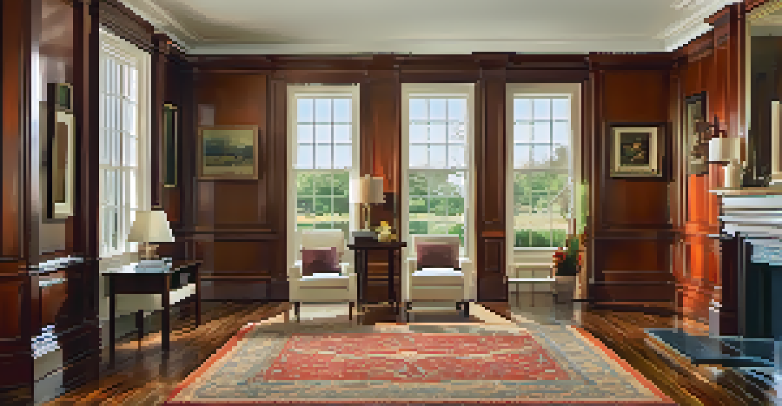 A finished room with polished hardwood flooring, fresh paint on the walls, and elegant trim, brightly lit to showcase its beauty.