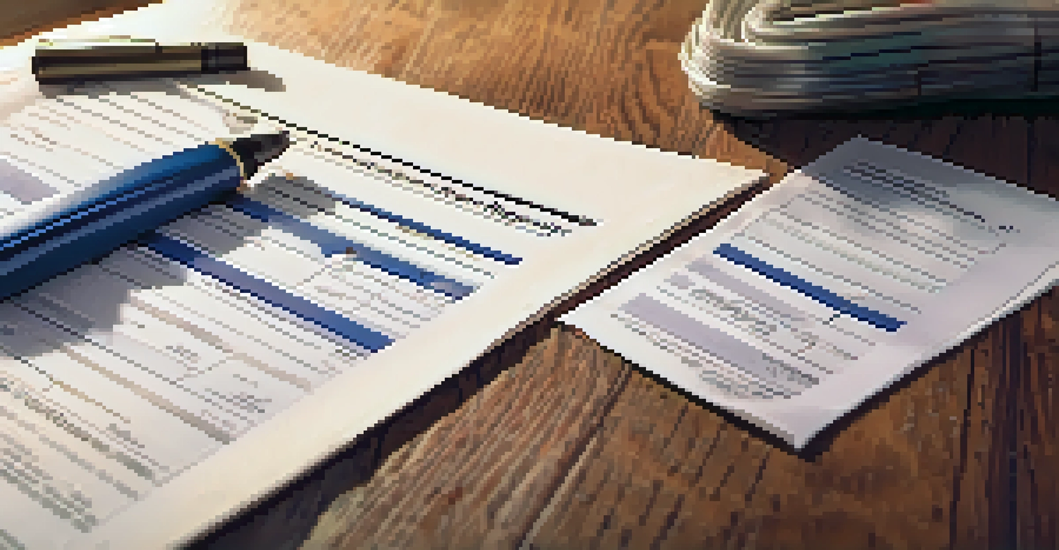 A close-up of a home inspection report on a wooden table, showcasing notes and photographs of home issues, illuminated by soft morning light.