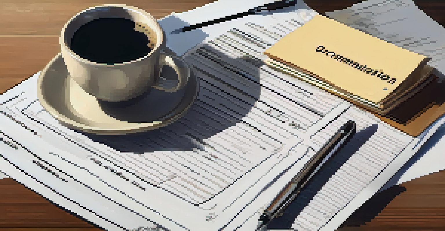 A detailed view of organized documents, including lease agreements and payment records, on a desk, emphasizing professionalism.