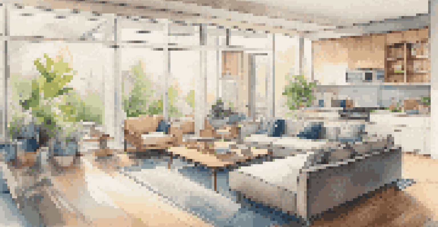 Interior of a smart home with modern appliances and natural light.