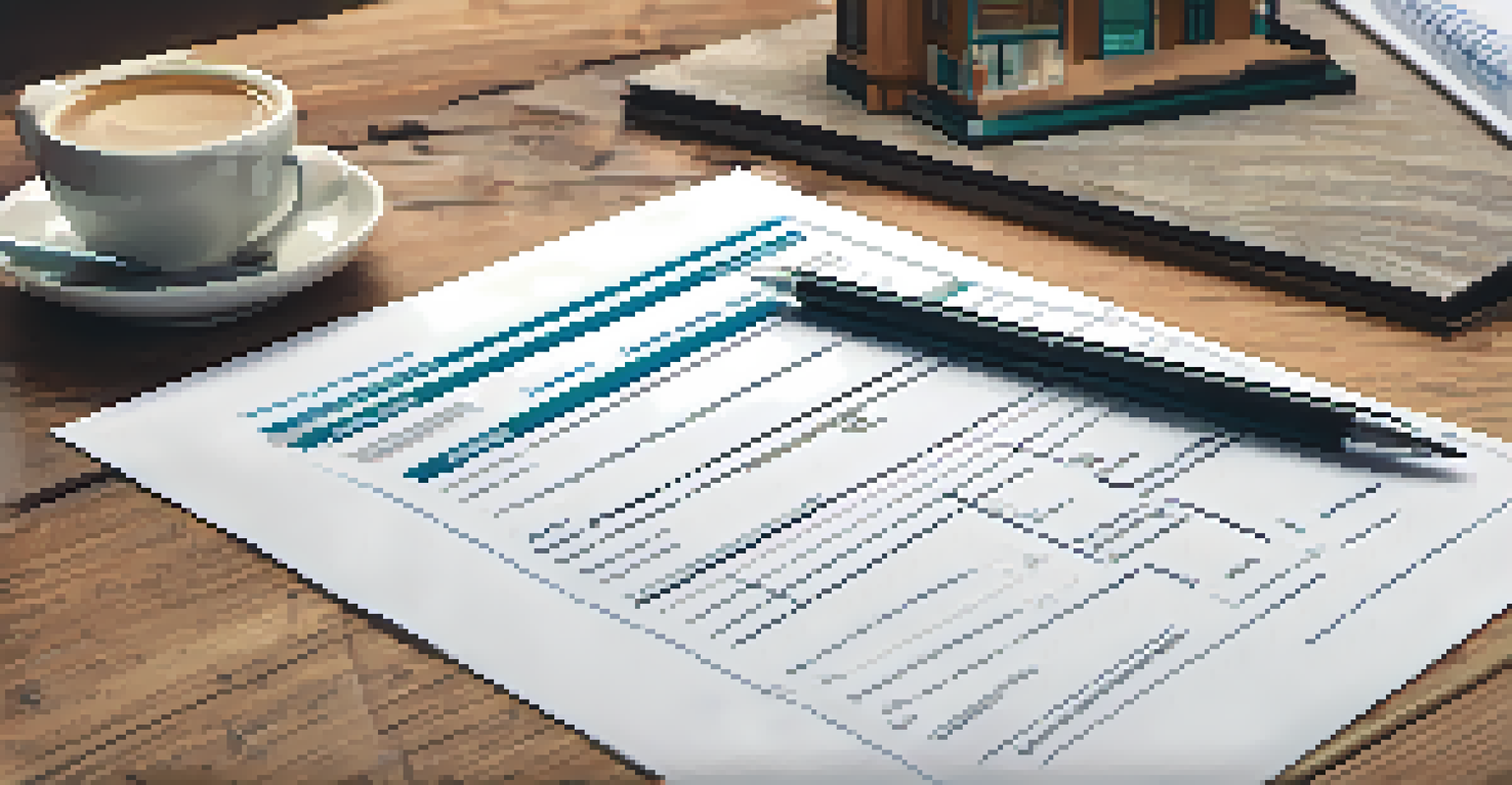 A close-up of a home inspection report on a table, surrounded by tools and a coffee cup, emphasizing the role of inspections in financing.