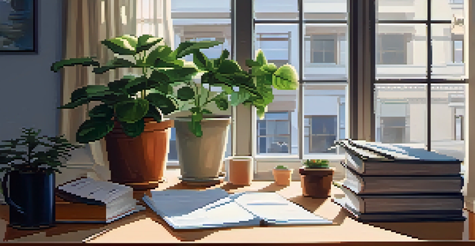 A neat office desk with paperwork and a laptop open to an eviction process document, illuminated by soft natural light.