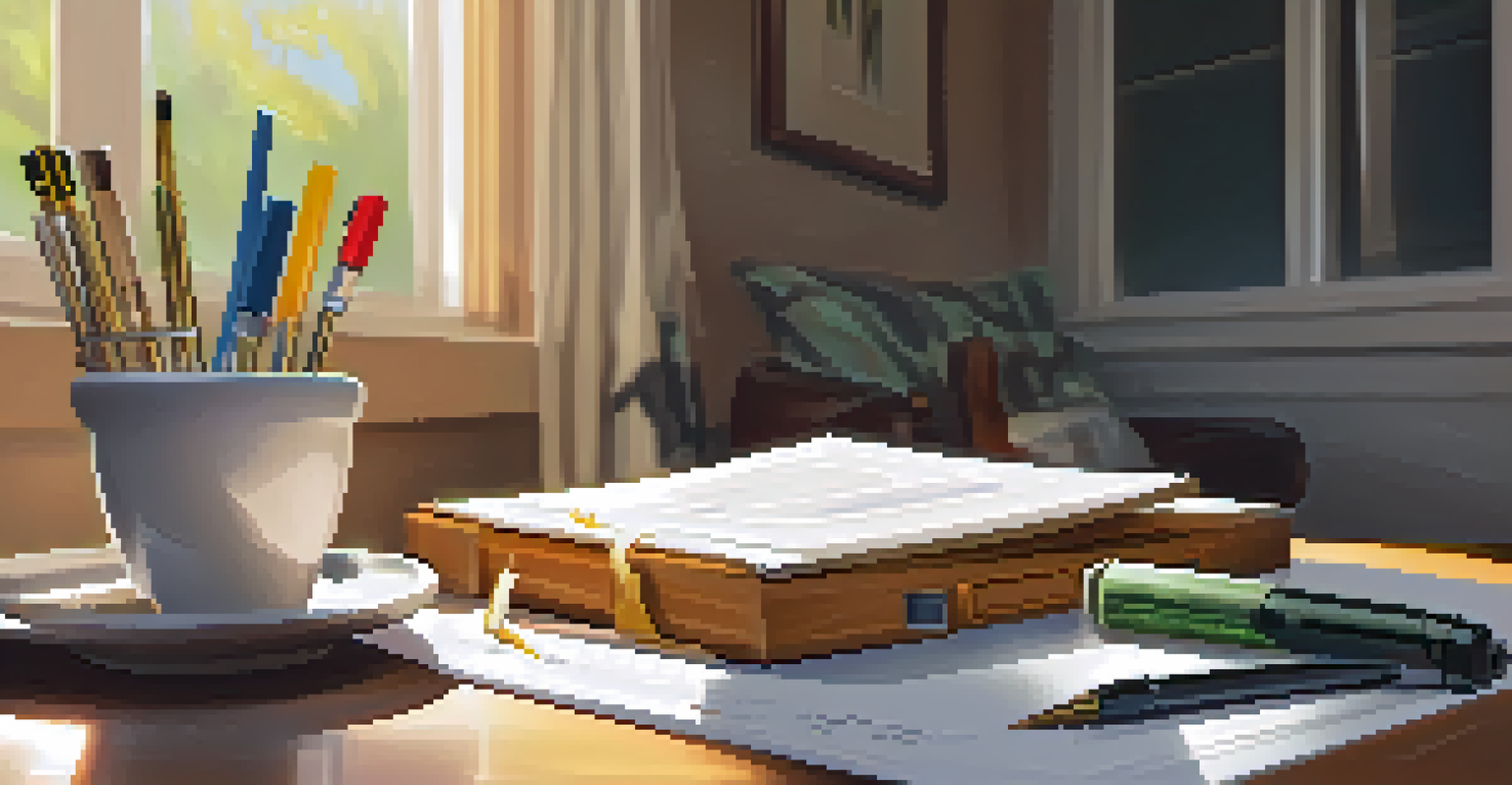 An open home inspection report on a table with tools, set in a cozy living room with sunlight streaming in.