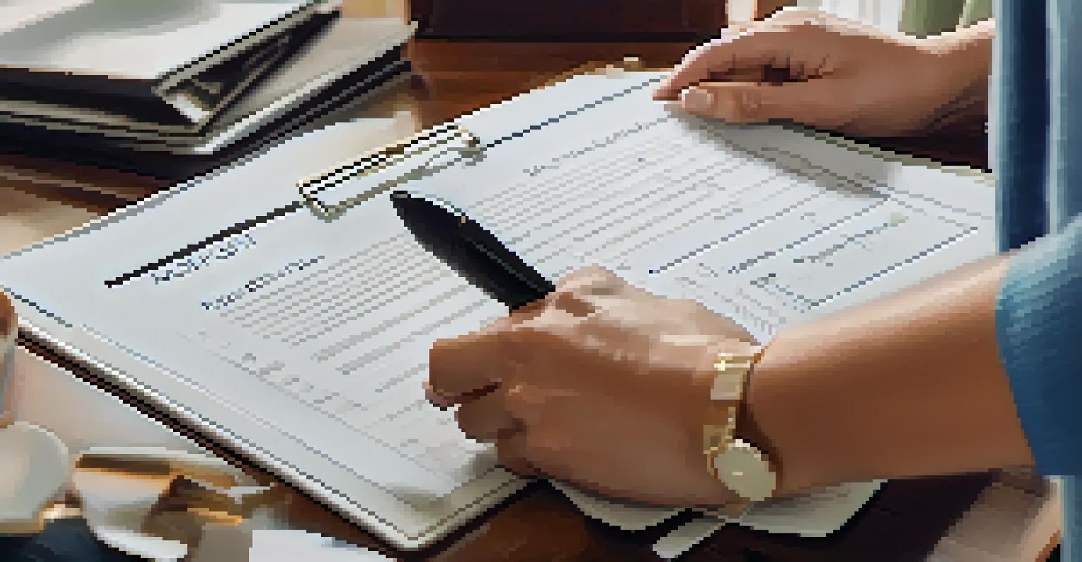 A close-up of a real estate agent's hands holding a checklist in a beautifully staged home interior.