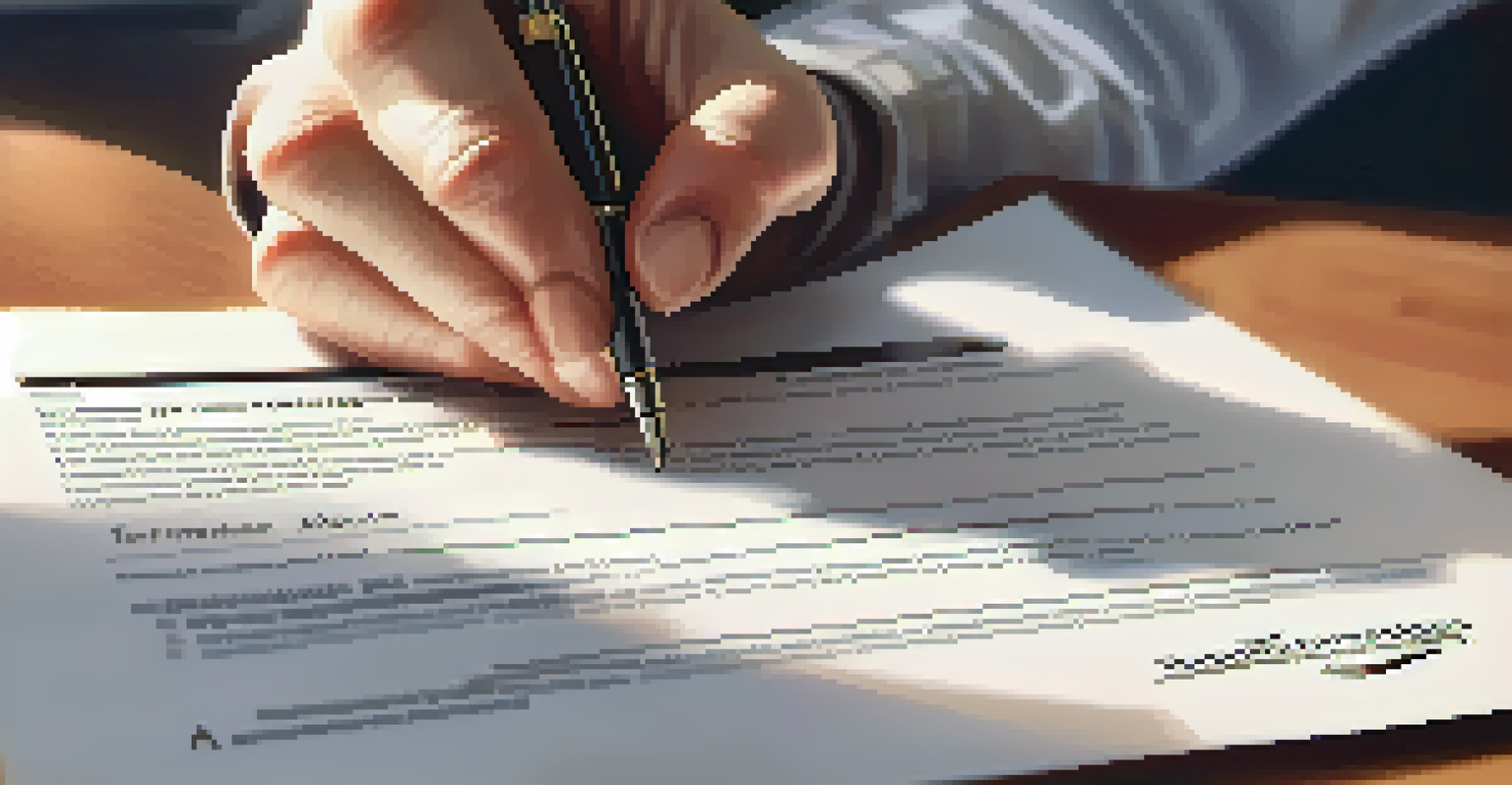 A close-up of a hand holding a pen above a document titled 'Homebuyer Assistance Application', set in a cozy home office with warm lighting.