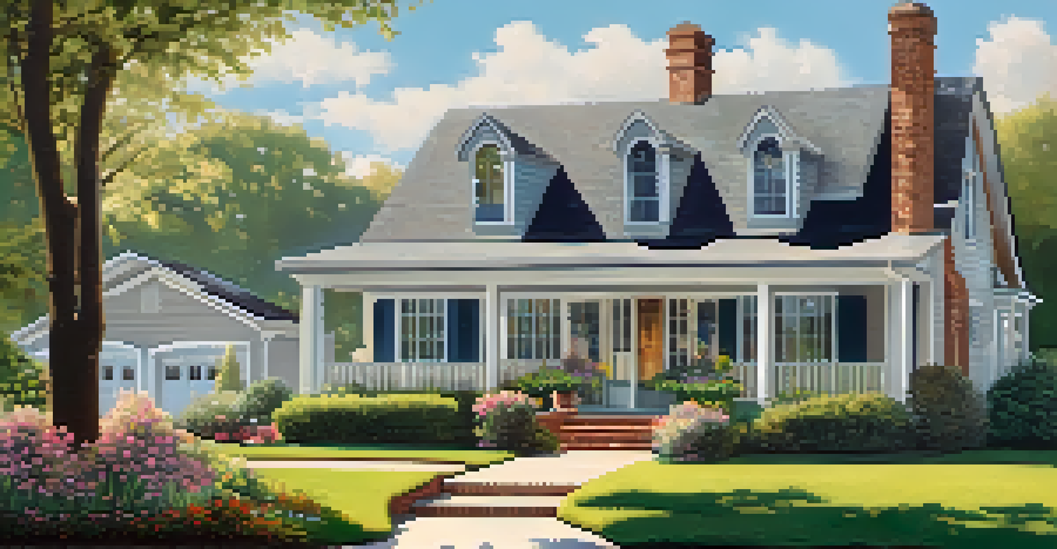 A happy family in front of their new home, holding a 'Sold' sign with a well-kept lawn.