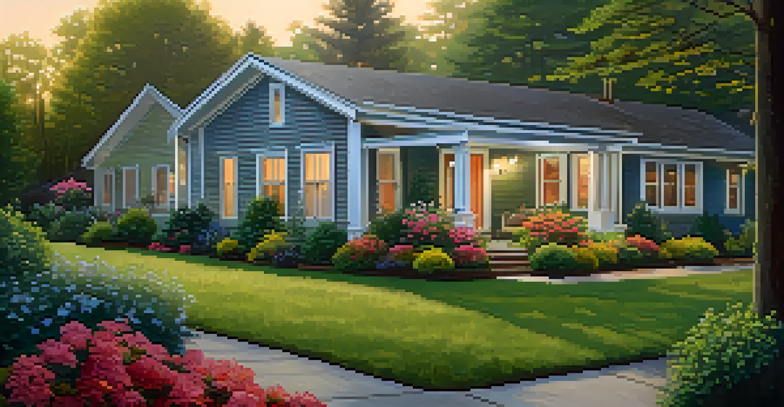 A beautifully maintained residential property with a garden, showcasing modern upgrades.