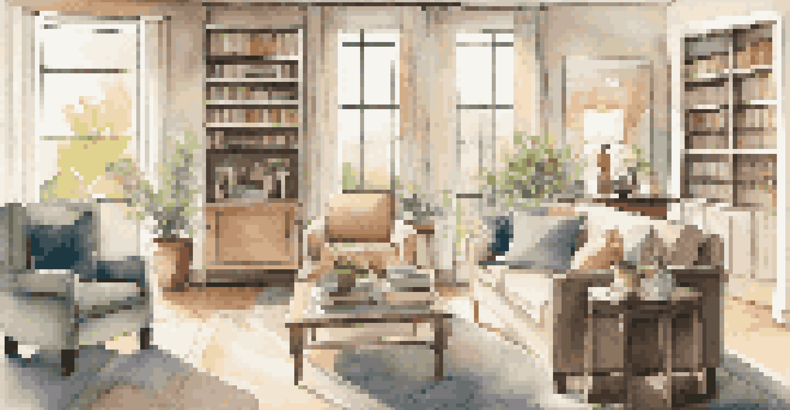 A bright and inviting living room with modern decor and comfortable furniture bathed in natural light.