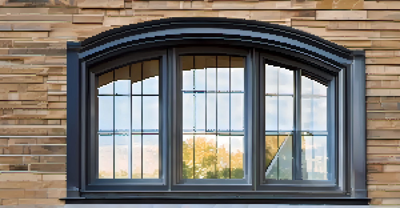 A close-up view of an energy-efficient window with triple glazing and a sleek vinyl frame, showcasing its energy-saving features.